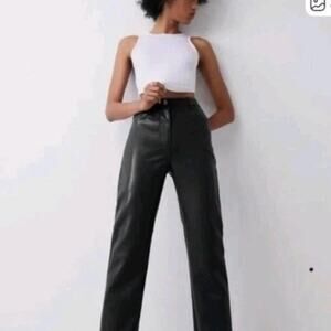 Wilfred Aritzia Vegan Leather Black Pants Size 14